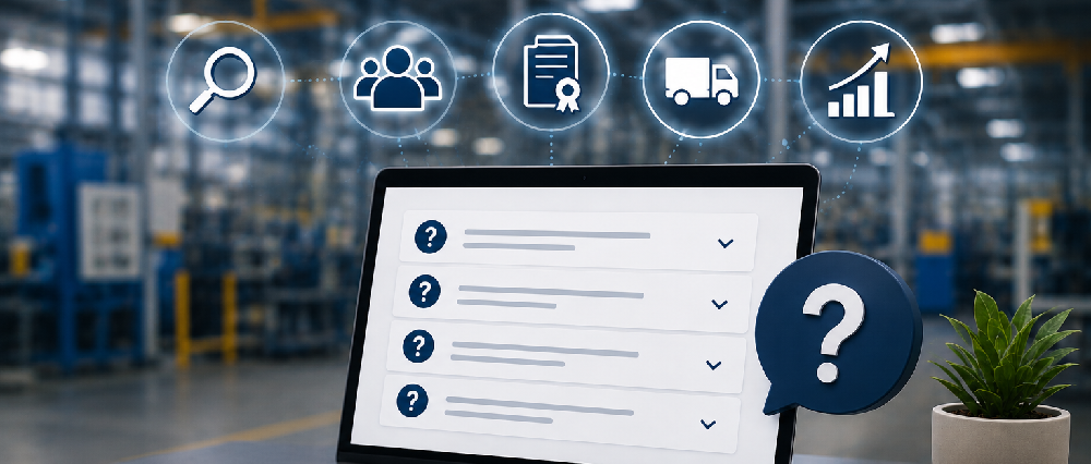 FAQ industriales: cómo atraer más compradores| SEO y GEO Industrial 2026